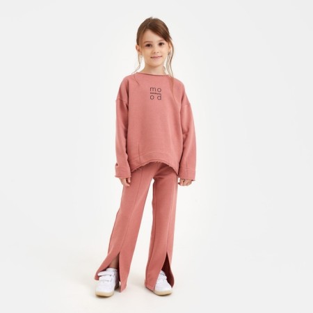 Kidsa (sweatshirt, trousers) minku Terracotta color, height 146