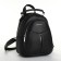 Women's backpack on lightning, black color
