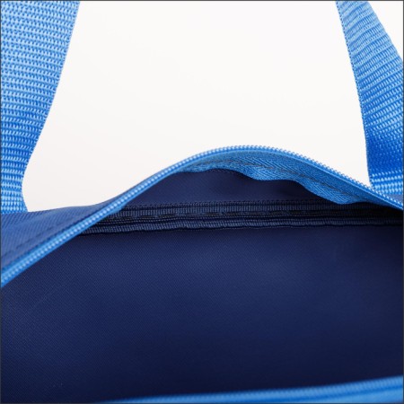 Lightning bag, external pocket, textura, blue/blue color-2