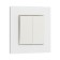 Silent Matt Matte Glass, 10 A, 2 cl., Hidden, glass, white