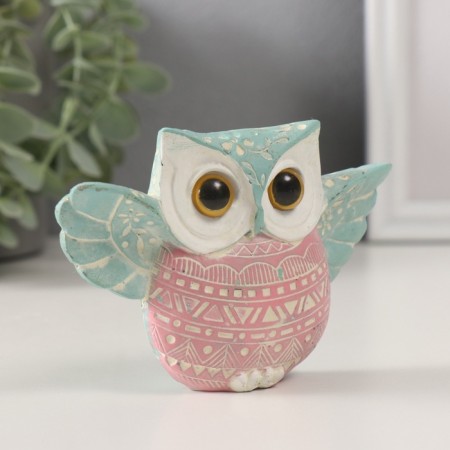 Souvenir Polystone "Color Filin with spread wings" geometric. Patterns 11.5x3.2x7.8 cm 10323-1