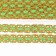 Braid braid orange-green in a roll 20 meters