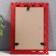 Photo frame plastic L-7 10x15 cm red (plastic screen)