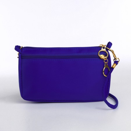 Bag Women's Cross-Bodi with a zipper, blue color-2