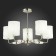 Ceiling EVOLUCE lamp. Sle107802-05. Mili. 5x40 watts, E14, 70x70x48 cm, Nickel color