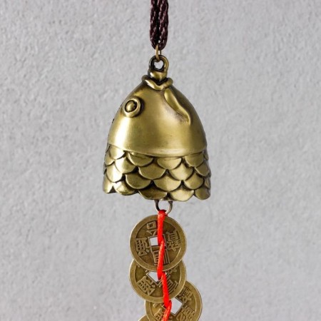 Metal bell "5 coins" 1 bell 30x4.5x3.8 cm-1