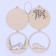 New Year's blanks for creativity. Wooden suspension "New Year! White bears"