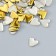 Decor for creativity Metal "Heart" gold set 150 pcs 1x1 cm