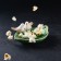 Ceramic dish "Birds on a leaf", 19 × 13 × 4 cm, green color