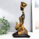 Souvenir Polystone "African with a jug in an elegant dress" MIX 15.5x10x32.5 cm