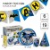 A set of paper utensils, for 6 people "Happy Birthday", superheroes