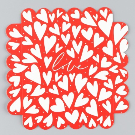 Confectionery box, chest, packaging, “Favorite heart”, 14 x 14 x 18 cm-5