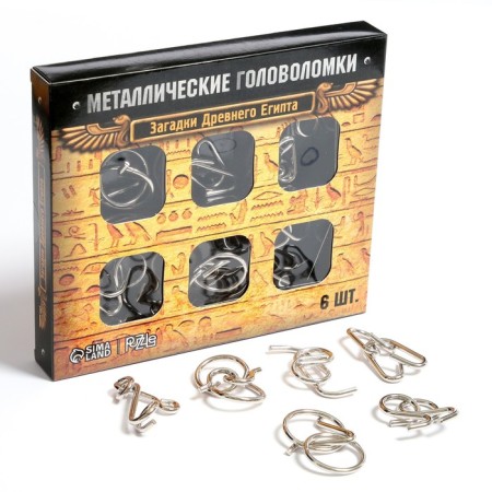Metal puzzle “Riddles of ancient Egypt”, set of 6 pcs.-3