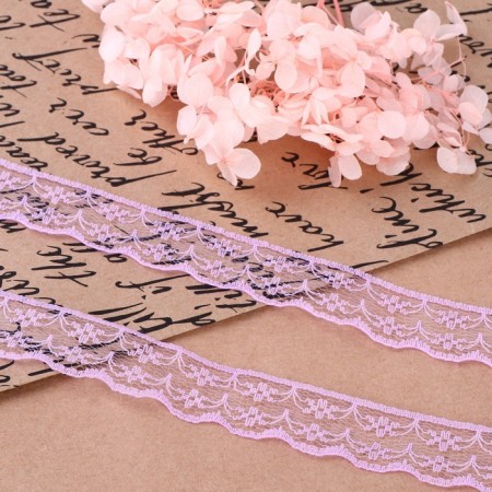 Capricon lace, 23 mm × 10 ± 1 m, lilac color No. 32-1