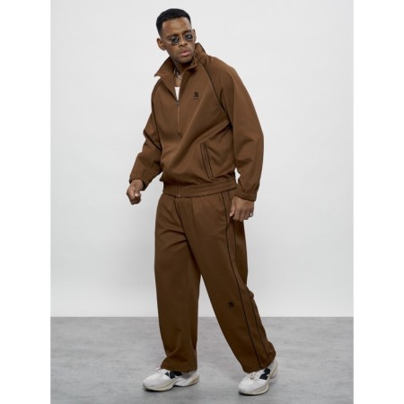 Sports suit men's, size 52, brown color-22
