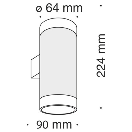 Bra Technical C027WL-L10W, LED, 10W, 9x6.4x22.4 cm, 750lm, white color-3