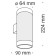 Bra Technical C027WL-L10W, LED, 10W, 9x6.4x22.4 cm, 750lm, white color