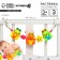Stretching on the stroller/crib "frogs", 3 toys, color mix, crush me