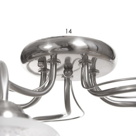 Cell chandelier Betty 5x40W E14 chrome 54x54x29 cm-4