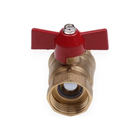 Aqualink 11b27p1, PN 16, internal/outer thread 1 ", butterfly, brass-2