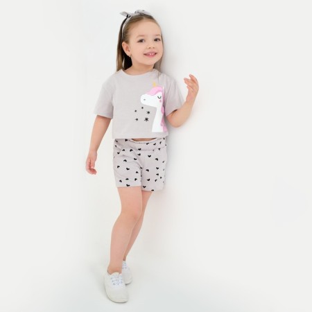 Шорты для девочки с рюшей KAFTAN "Unicorn", размер 30 (98-104)-5