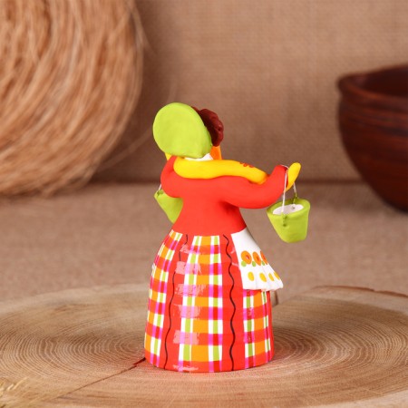 Dymkovo toy "Barynya-Vodonoska", mix-3