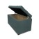 Puff with a lid and weighting, 800 × 400 × 420 mm, Velur Dream, Mint color
