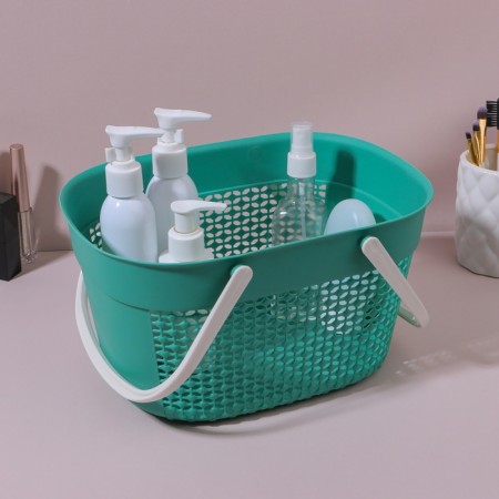 Organizer for storage, with handles, 1 section, 27 × 18 × 14.5 cm, color mix-1
