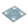 The plate is mounted, galvanized, 40 x 40 x 1.2 mm