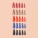 Follow nails "Strict ladies", 100 pcs, the shape of the ballerina, in the container, multi -colored