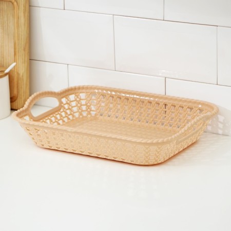 Plastic rectangular shade “Weaving”, 32 × 23 × 5 cm, Mix color-5