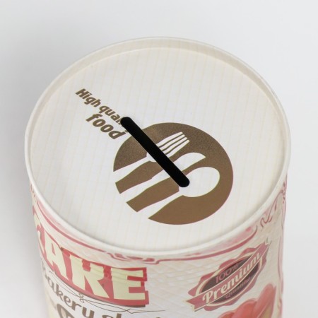 Копилка металл банка "Тортики" МИКС 12,5х8,5х8,5 см-6