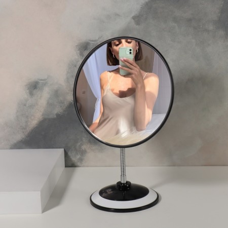Mirror on a flexible leg "Circle", D mirror surface 16.5 cm, color mix-2