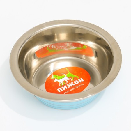 Standard color bowl with strip, 225 ml, blue-2