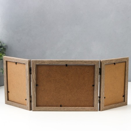 Photo frame Plastic in 3 photos 10x15, 15x20 cm "Buk" 18x49 cm-3