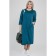 Female dress, size 66, turquoise color