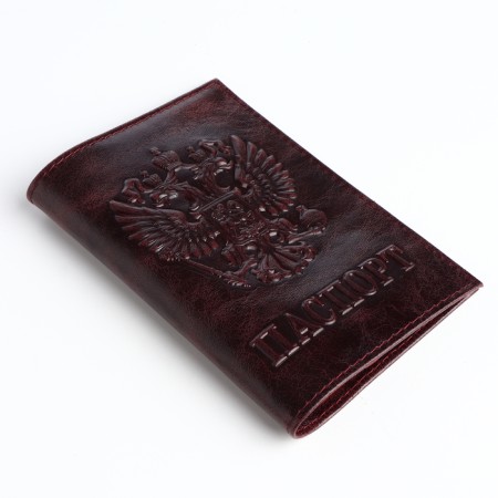 Passport cover, brown color-3