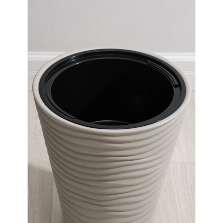 Kashpo for flowers with an insert "Dune", 19.5 l, cream color-2