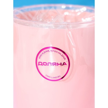 Mug Plastic shade "Tenderness", 350 ml, pink color-3