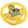 Musical steering wheel, sound, yellow color, Cheburashka