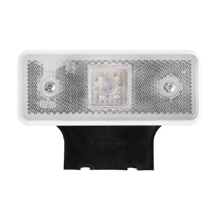 Gabarit lantern with bracket, white, LED, 12 x 3 x 7.7 cm, with a contour, 2329W-2