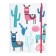 Note book A6 96 sheets in the Lama and Cacti cage, solid cover, matte lamination, elastic band