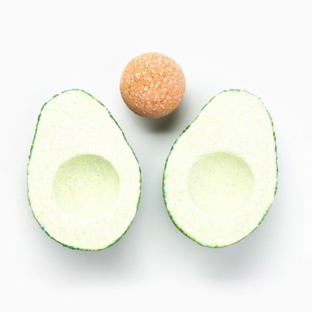 Avocado bath bomb, 130 g, aroma of mint and apple, Beauty Food-4