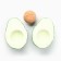 Avocado bath bomb, 130 g, aroma of mint and apple, Beauty Food