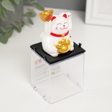 Plastic Plastic "White Mani-Neko with Micks of Yamba" 5x5x6 cm-2