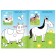 Finger coloring "Farm animals", A5, 16 p., Blue tractor