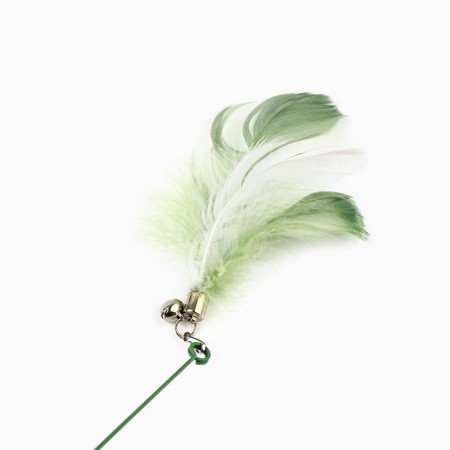 Toy tearing for cats on a suction cup with a pen "Kitik", Green, 94 cm-4