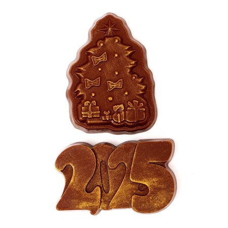 Chocolate figures "Christmas tree" 2025, 160 g-2