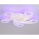 LED ceiling LED with Ambrella Light, Original, Fa4476, 5XLED, 98 W, 7350LUM, 3000-6400K, white color, white