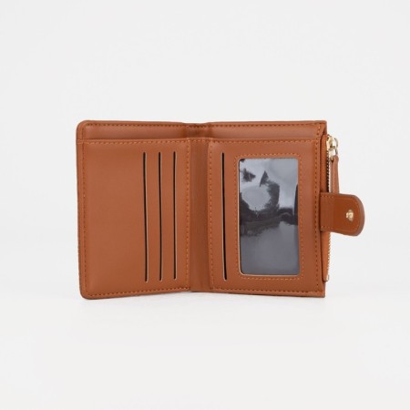 Women's wallet on the button, redhead color-4